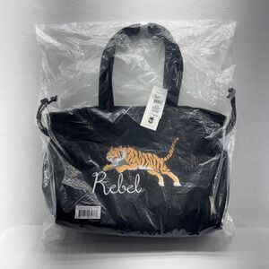 Wildfox Rebel Tiger‎ Graphic Tote Bag Black OS New with Tags